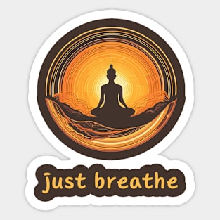 Just Breathe Sticker